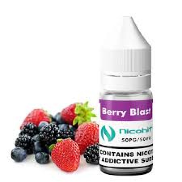 NICOHIT BERRY BLAST E LIQUID E JUICE 10ML TPD 3/6/12/18MG MULTIBUY