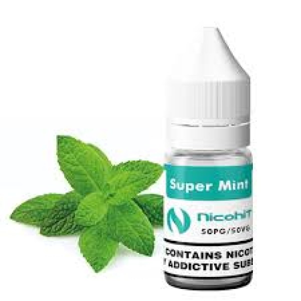 NICOHIT SUPER MINT PREMIUM E LIQUID E JUICE 10ML TPD 3/6/12/18MG MULTIBUY