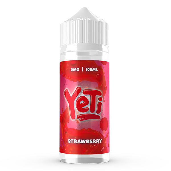 No Ice Range - Strawberry By Yeti | 100ML E Liquid | 70VG Vape | 0MG Juice