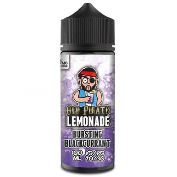 Lemonade - Bursting Blackcurrant by Old Pirate 100ML E Liquid, 70VG Vape, 0MG Juice, Shortfill