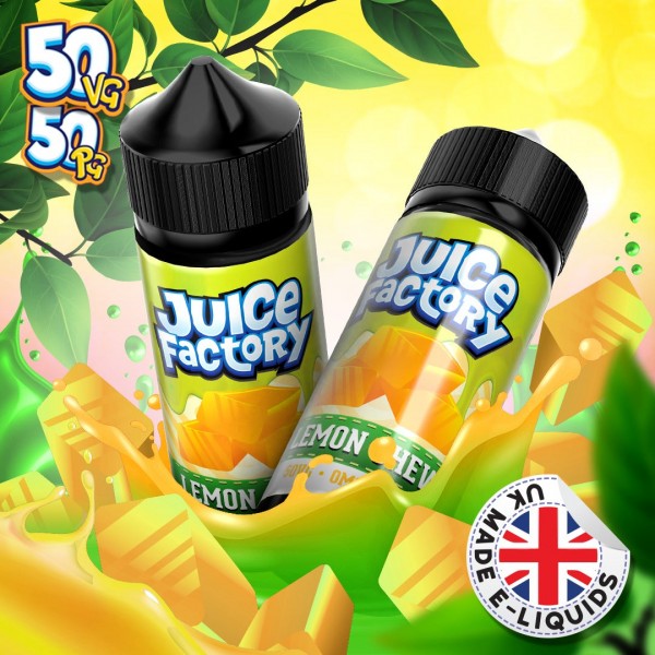 Lemon Chew by Juice Factory. 100ML E-liquid, 0MG vape, 50VG/50PG juice