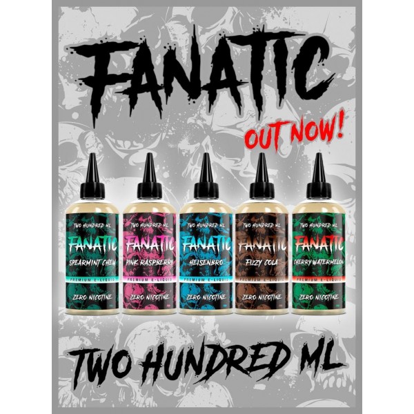 Pink Raspberry By Fanatic 200ML E Liquid 70VG Vape 0MG Juice