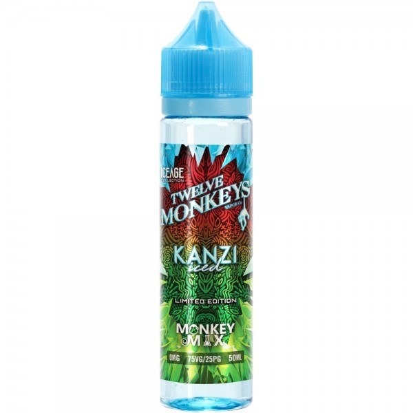 KANZI ICED E-LIQUID BY TWELVE 12 MONKEYS SHORTFILL 75VG 50ML 0MG