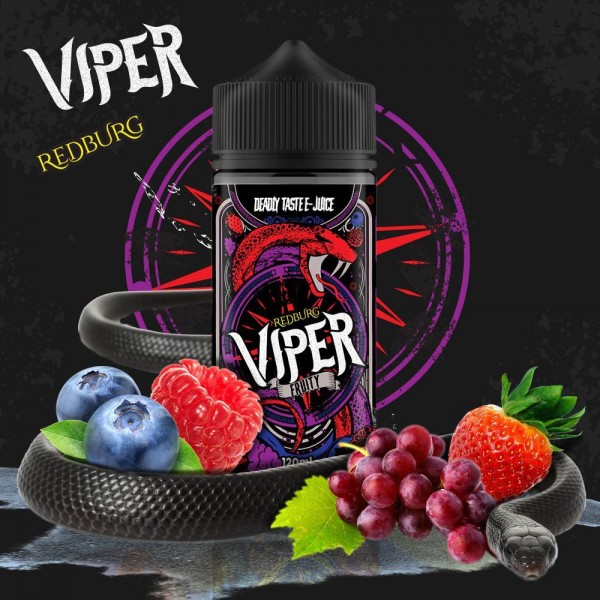 Redburg By Viper 100ML E Liquid 70VG Vape 0MG Juice