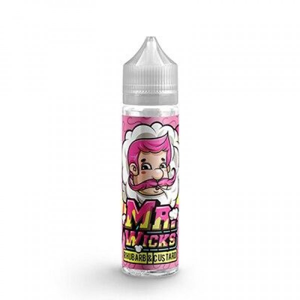 Rhubarb & Custard E-Liquid by Mr Wicks - 50ml Shortfill E Liquid 70VG Vape