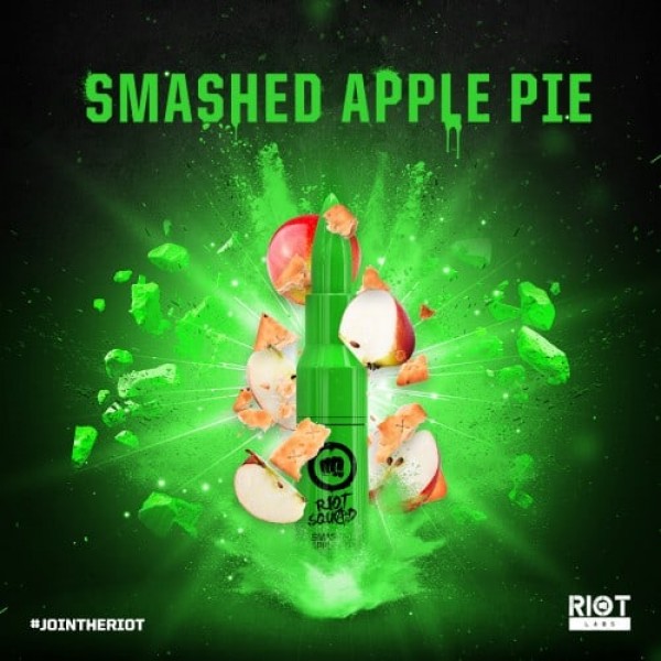 RIOT SQUAD – SMASHED APPLE PIE 50ML SHORTFILL E LIQUID 70VG VAPE