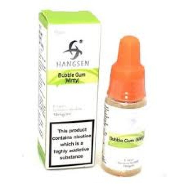 HANGSEN BUBBLEGUM MINTY 10ML TPD E LIQUID JUICE 3MG/6MG/12MG/18MG MULTIBUY