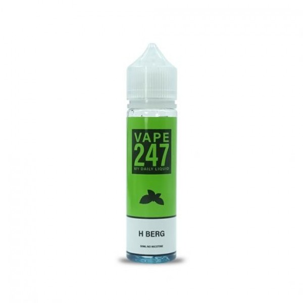 H Berg By Vape 247, 50ML E Liquid 70VG Vape 0MG Juice