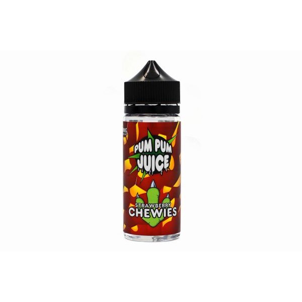 Strawberry Chewies by Pum Pum Juice. 0MG 100ML E-liquid. 70VG/30PG Vape Juice