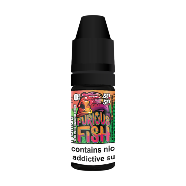 FURIOUS FISH 10ML FOREST FRUITS E LIQUID 50VG VAPE TPD COMPLIANT MULTIBUY