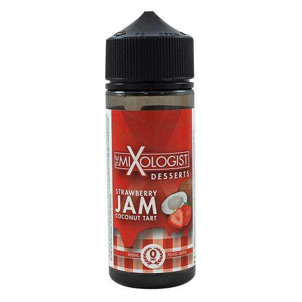 Strawberry Jam Coconut Tart by Mixologist, 100ML E Liquid, 70VG Vape, 0MG Juice