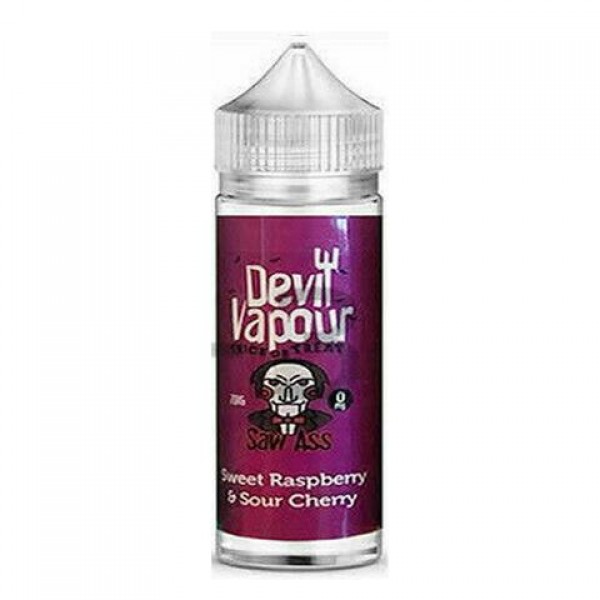 Sweet Raspberry & Sour Cherry by Devil Vapour 50ML E Liquid 70VG Vape 0MG Juice Shortfill