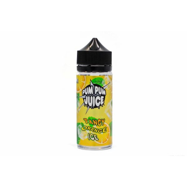 Tangy Orange Ice by Pum Pum Juice. 0MG 100ML E-liquid. 70VG/30PG Vape Juice