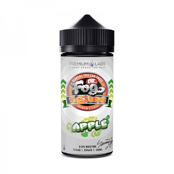 DR FOG SOURS APPLE 100ML SHORTFILL 75VG E LIQUID JUICE VAPE