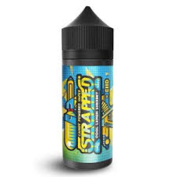 COOL LEMON SHERBET BY STRAPPED E-LIQUID 100ML SHORTFILL 70VG VAPE